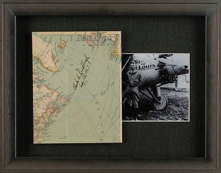 Lot #330 Charles Lindbergh: Signed five days after completing his Spirit of St. Louis flight - Image 1