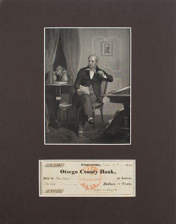 Lot #434 James Fenimore Cooper Check - Image 1