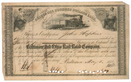 Lot #166 Johns Hopkins Signed Document - Image 2