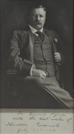 Lot #55 Theodore Roosevelt Signed Photograph - Image 1