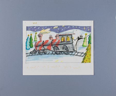 Lot #967 Jack Skellington concept storyboard from The Nightmare Before Christmas Concept Storyboard - Image 2