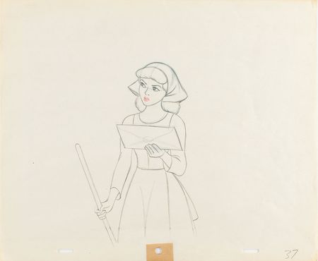 Lot #1036 Cinderella production drawing from Cinderella Production Drawing - Image 1
