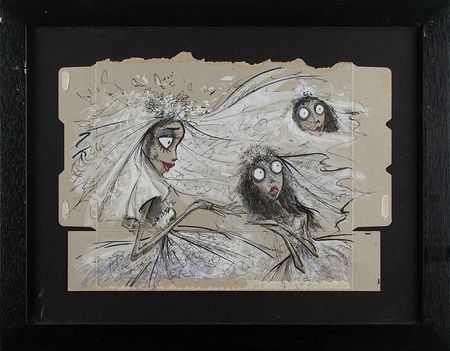 Lot #976 Emily the Corpse Bride concept painting from Corpse Bride Concept Painting - Image 2