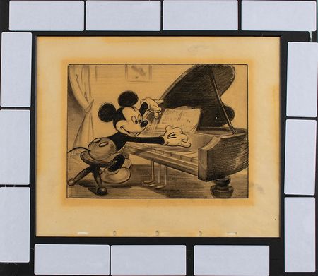 Lot #912 Mickey Mouse concept drawing from Orphan's Benefit Concept Drawing - Image 2