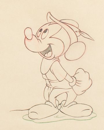 Lot #1034 Mickey Mouse production drawing from Fun and Fancy Free Production Drawing - Image 2
