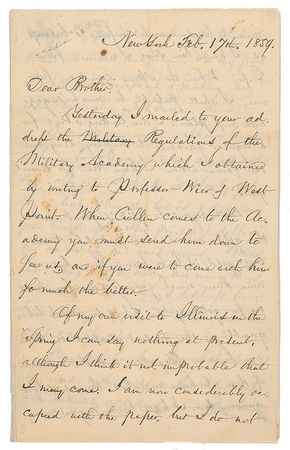 Lot #433 William Cullen Bryant: Bryant on gold mining?