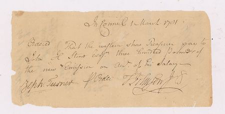 Lot #220 Daniel Carroll and Thomas Johnson Signed Document - Image 1