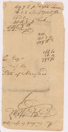 Lot #220 Daniel Carroll and Thomas Johnson Signed Document - Image 2