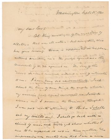 Lot #298 David Levy Yulee Handwritten Letter Signed - Image 1