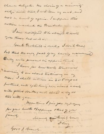 Lot #298 David Levy Yulee Handwritten Letter Signed - Image 2