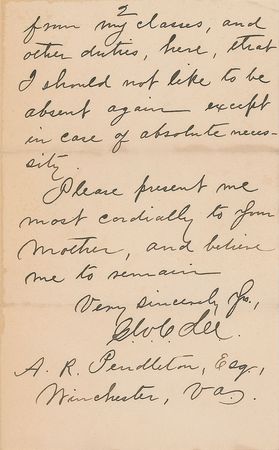 Lot #319 George Washington Custis Lee Handwritten Letter Signed - Image 2