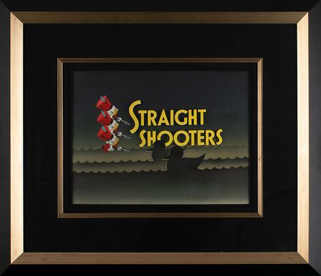 Lot #917 Huey, Dewey, and Louie key master background title card from Straight Shooters Keymaster Background Title Card - Image 2