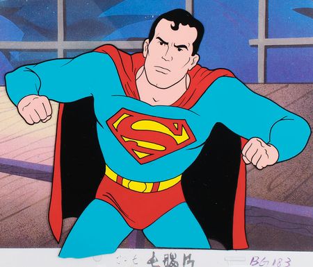 Lot #1141 Superman production cel from The New Adventures of Superman Production Cel - Image 2