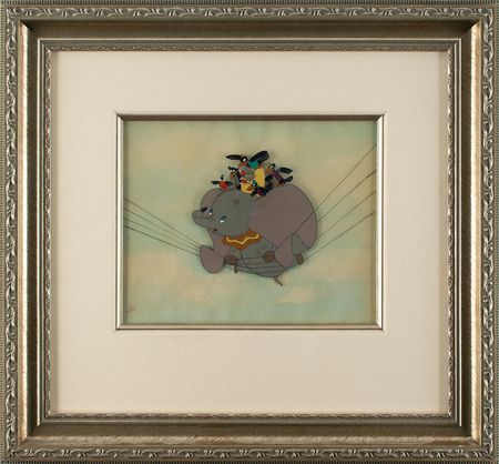 Lot #909 Dumbo, Timothy Q. Mouse, and Crows production cel from Dumbo Production Cel - Image 2