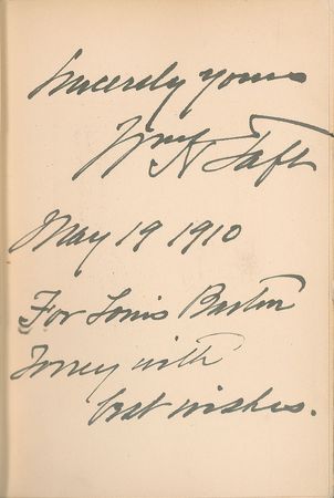 Lot #60 William H. Taft Book - Image 1