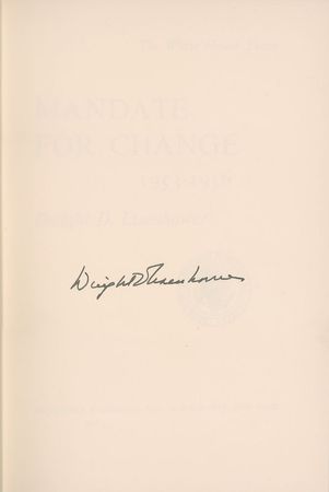 Lot #78 Dwight D. Eisenhower Book - Image 1