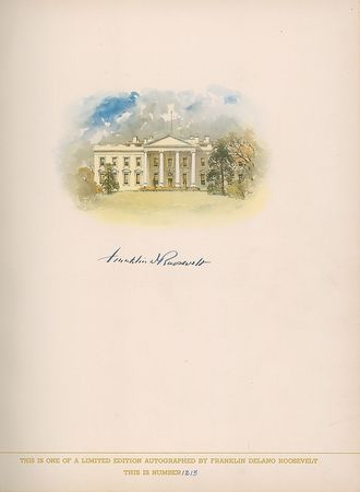 Lot #73 Franklin D. Roosevelt Book - Image 1