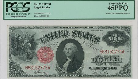 Lot #240 Fr. 37 1917 $1 Legal Tender Legal Tender - Image 1
