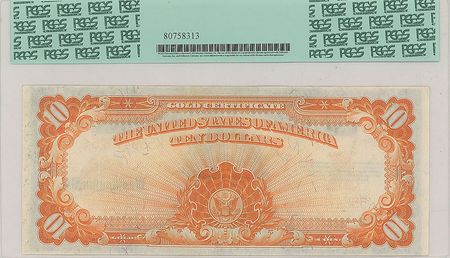 Lot #236 Fr. 1173 1922 $10 Gold Certificate Gold Certificate - Image 2