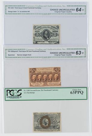 Lot #243 Fractional Currency Fractional Currency - Image 1