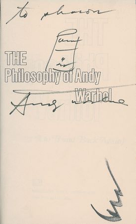 Lot #395 Andy Warhol Book - Image 2