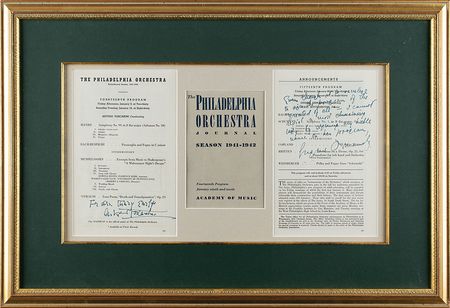 Lot #515 Arturo Toscanini and Eugene Ormandy Programs - Image 2