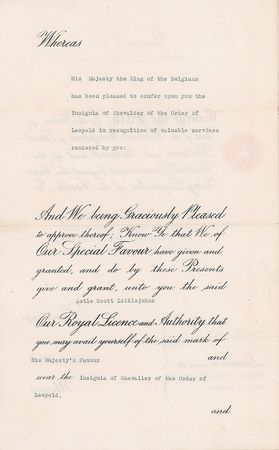 Lot #262 King George V Signed Document - Image 2
