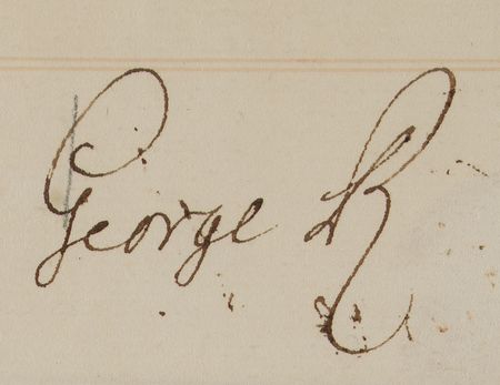 Lot #258 King George II Signed Document - Image 2