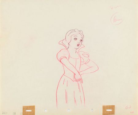 Lot #1015 Snow White production drawing from Snow White and the Seven Dwarfs Production Drawing - Image 1