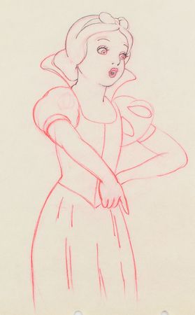 Lot #1015 Snow White production drawing from Snow White and the Seven Dwarfs Production Drawing - Image 2