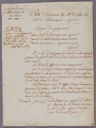 Lot #191 Marie Antoinette: Boldly endorsed by Marie Antoinette in 1779 - Image 2