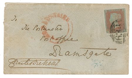 Lot #417. Charles Dickens Envelope
