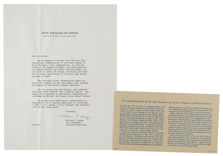 Lot #251 Edmund Hillary and Tenzing Norgay First Day Cover - Image 3