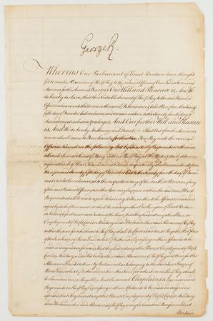 Lot #259 King George III Signed Document - Image 1