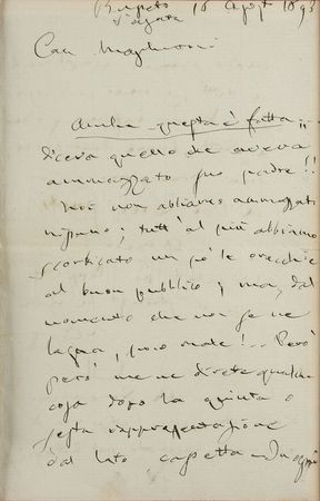 Lot #471 Giuseppe Verdi: On the debut of Falstaff at Brescia's Teatro Grande - Image 3