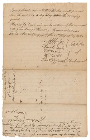 Lot #312 American Revolution Signed Document - Image 1