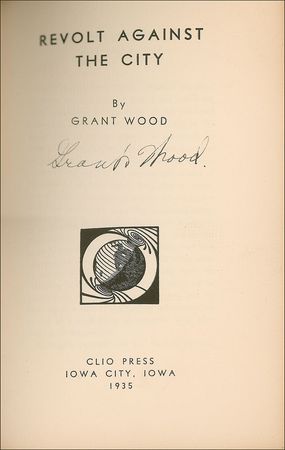 Lot #413 Grant Wood Book - Image 1