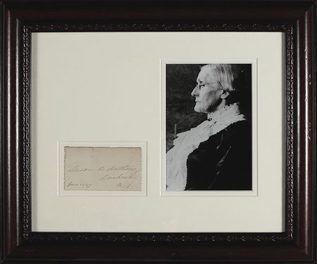 Lot #160 Susan B. Anthony Signature - Image 1