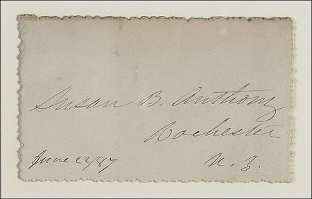 Lot #160 Susan B. Anthony Signature - Image 2