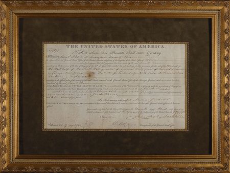 Lot #10 Andrew Jackson Signed Document
