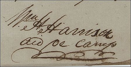 Lot #14 William Henry Harrison Signed Document - Image 2