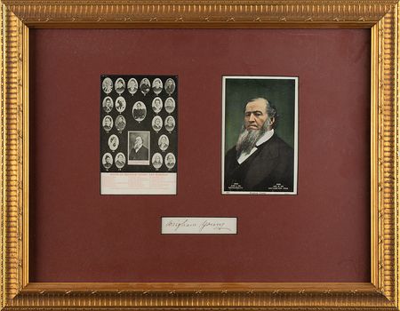 Lot #183 Brigham Young Signature - Image 1