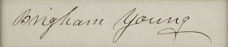 Lot #183 Brigham Young Signature - Image 2