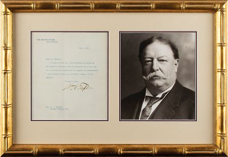 Lot #65 William H. Taft Typed Letter Signed - Image 1