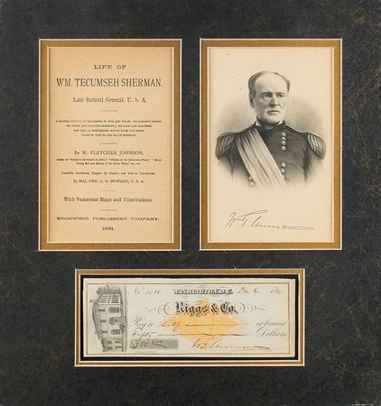 Lot #306 William T. Sherman Check - Image 1