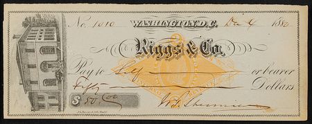 Lot #306 William T. Sherman Check - Image 2