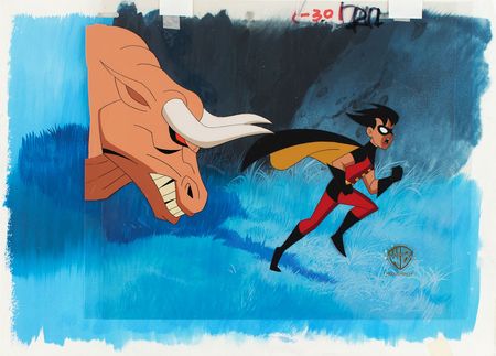 Lot #1110 Robin production cel from The New Batman Adventures - Image 1
