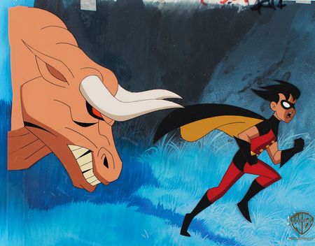 Lot #1110 Robin production cel from The New Batman Adventures - Image 2