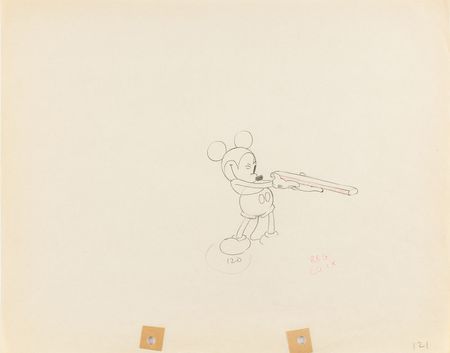 Lot #1002 Mickey Mouse production drawing from Mickey's Man Friday - Image 1
