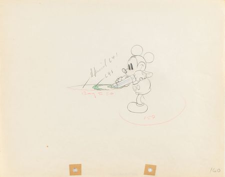 Lot #1004 Mickey Mouse production drawing from Mickey's Garden - Image 1